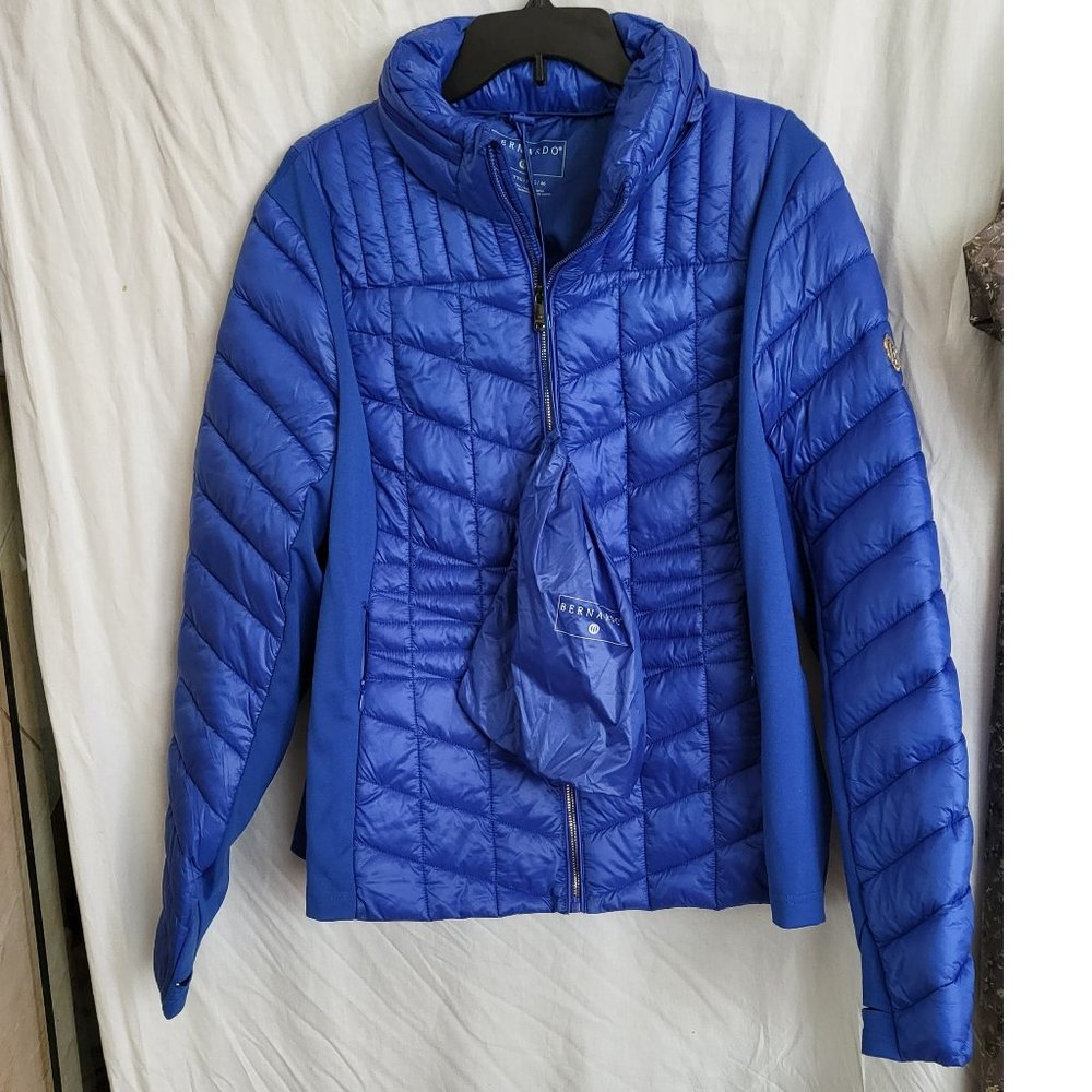Mixed Media EcoPlume™ Puffer  Hooded Jacket